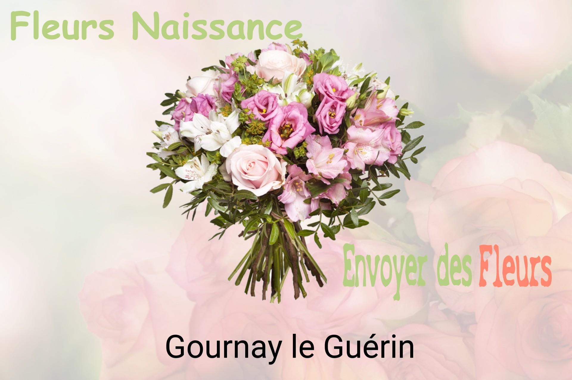 Bouquet de fleurs de naissance livré à Gournay-le-Guérin