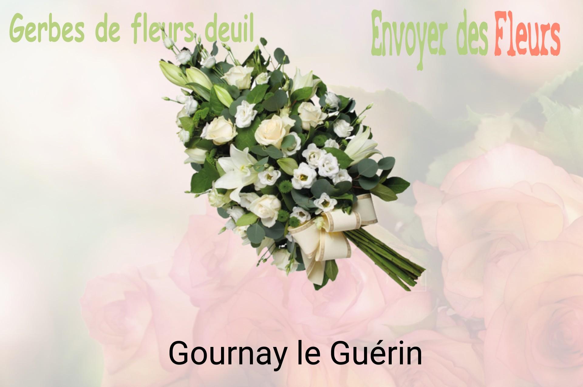 Gerbe de fleurs de deuil livrée à Gournay-le-Guérin